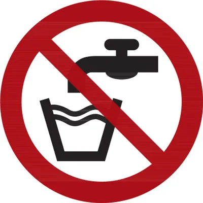 Produktbild von Verbotszeichen Kein Trinkwasser, Typ: 04200