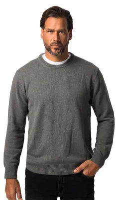 Productafbeelding van JP 1880 herenpullover, grijs gemêleerd, maat L