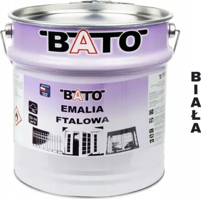 Obrázok produktu pre Ftalová kyselina-emal na drevo BATO farba na drevo BIELA 10 l