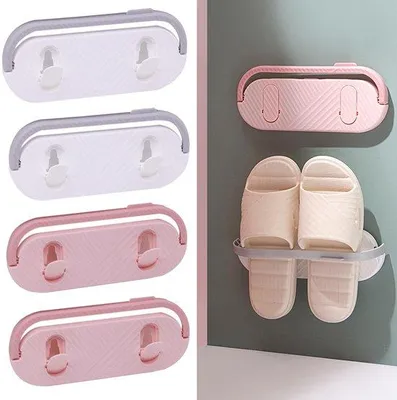 Imagen del producto de Azomor® Estantería plegable de pared para zapatos, sin necesidad de taladrar, ideal para cualquier habitación