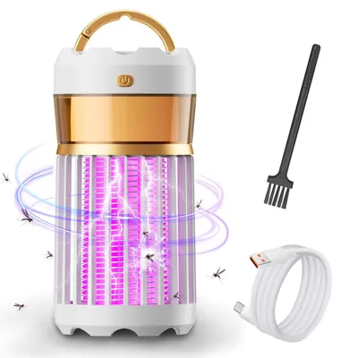 Produktbild von insektenvernichter elektrisch mit led Lampe, mückenlampe Camping USB Outdoor tragbar, mückenfalle elektrisch akku innen, Mosquito Killer, fliegenfalle