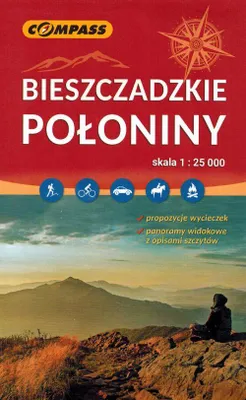 Produktbild von Bieszczady-Gebirge: Bieszczady-Wiesen 1:25.000. Touristenkarte. Ausgabe 2023. Kompass