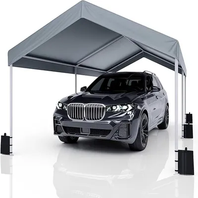 Produktbild von Carport 3x6 Zeltgarage Carport mit Dach, UV-beständig wasserdicht Garagenzelt Unterstand Lagerzelt Weidezelt Garagenüberdachung für Auto, LKW, SUV, Boot, Auto Garage Zelt für Party Garten