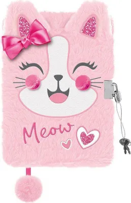 Produktbild von Tagebuch Plüsch "PREMIUM Happy Cat", DIN A 5, 96 Seiten