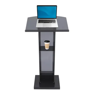 Image de Podium en acrylique, pupitre, podium en acrylique avec compartiment de rangement, estrade, pupitres pour salles de conférence