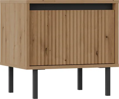 Image de Selsey Osaka - Table de nuit avec un tiroir, aspect chêne Evoke, 52 cm