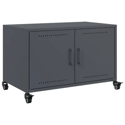 Produktbild von TV-Schrank Anthrazit 68x39x43,5 cm Kaltgewalzter Stahl
