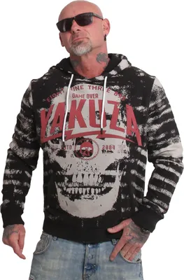 Produktbild von Yakuza Herren Jailbreak Allover Acid Kapuzenpullover, Schwarz, M