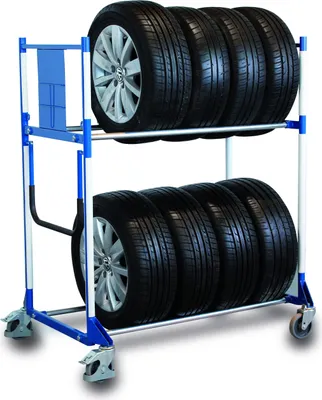 Produktbild von Variofit Kunststoffkantenschutz für Reifenregal/-wagen zsw-646.005