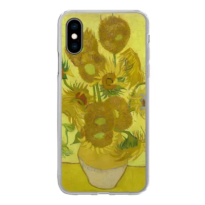 Produktbild von MuchoWow® Handyhülle Schutzhülle Hülle für iPhone X Sonnenblumen - Vincent van Gogh Silikon Softcase Handy Hülle - Handyhülle