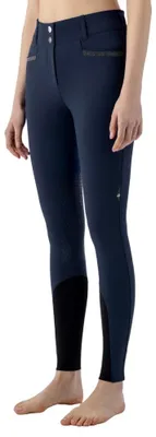 Image de Equiline Crystalek, pantalon de cavalier pour femmes, taille haute, avec grip aux genoux