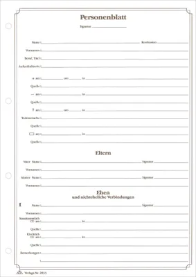 Produktbild von RNK Personenblatt A4 4002871283304