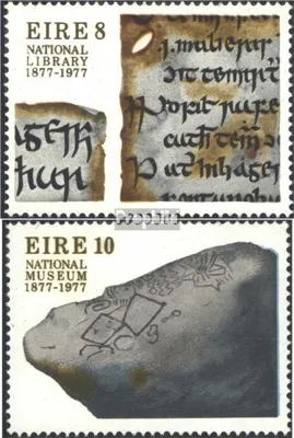 Produktbild von Briefmarken Irland 1977 Mi 356-357 (kompl.Ausg.) postfrisch Nationalbibliothek