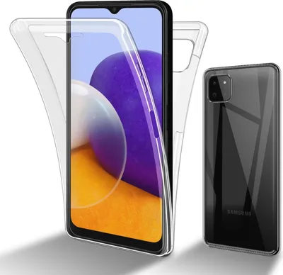 Immagine prodotto di Cadorabo custodia protettiva per Samsung Galaxy A22 5G custodia trasparente a 360° custodia Full Body custodia per cellulare Cover Case