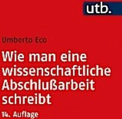 Obrázok produktu pre Wie man eine wissenschaftliche Abschlußarbeit schreibt