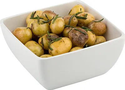 Produktbild von 1x Schale quadratisch, Melamin, weiß, ca.0,14l Salatschüssel, Salatschälchen