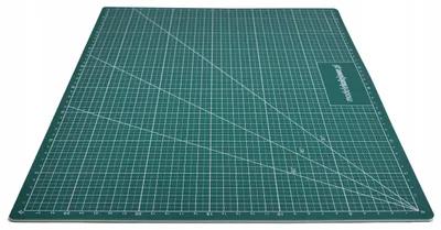 Produktbild von Schneidematte A3 selbstheilend 45 x 30 cm, 5-lagig, beidseitig bedruckt, 3 mm, Schneidunterlage grün für Modellbau, Nähen und Basteln