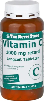 Produktbild von The Nutri Store Vitamin C 1000 mg retard Langzeit Tabletten, 150 St. Tabletten