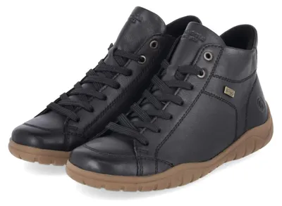 Produktbild von Remonte Damen Schnürstiefeletten Schwarz Glattleder Größe: 43