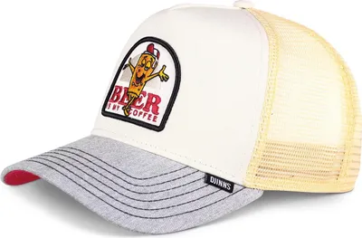 Image de DJINNS Trucker Cap HFT Food Beer & Coffee gris/gris chiné