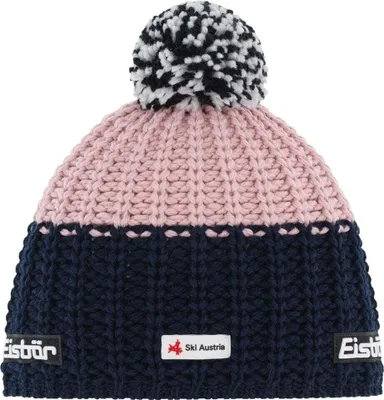 Zdjęcie produktu dla Eisbär Refocus Pompon SKA Beanie Midnight Blue/Pink Clay UNI Czapka