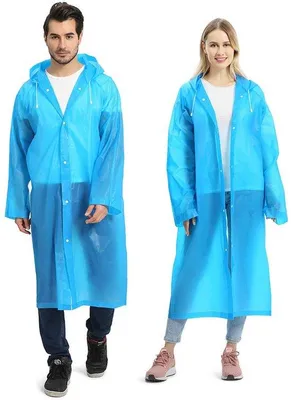 Produktbild von Unyqoos® Transparentes 2er-Set Regenponcho – wiederverwendbar, wasserdicht & atmungsaktiv, 100% EVA, 0,15 mm, Einheitsgröße für Damen & Herren