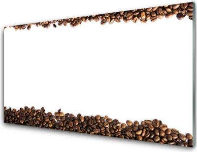 Imagen del producto de Panel de vidrio para cocina, 100x50 cm, protector contra salpicaduras, diseño de granos de café