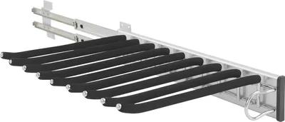 Produktbild von Hosenorganizer für Kleiderschrank - Schrankmontierter Hosenhalter - Edelstahl + ABS - 46 x 32,6 cm - Platzsparend - Stabil