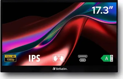 Immagine prodotto di Monitor portatile touchscreen Verbatim15,6 Ultra Hd 4K nero/nero 32238