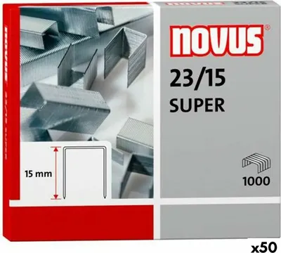 Produktbild von Heftklammern Novus 23/15 1000 Stücke (50 Stück)