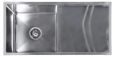 Immagine prodotto di Lavandino online Lendo con scarico 87x44 cm in acciaio inox argento