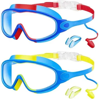 Produktbild von 2 Schwimmbrillen für Kinder – Anti-Beschlag und UV-Schutz