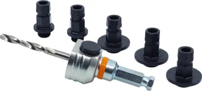 Immagine prodotto di Mandrex | Mandrino per frese bimetalliche, compatibile con la maggior parte delle frese disponibili sul mercato, lunghezza della punta: 105 mm
