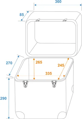 Image de Platten-Case ALU Maxi-Booking, abgerundet Silber (30110029)