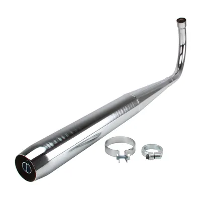 Produktbild von Auspuffanlage + Schellen SET für Zündapp KS 50 Super Sport Typ 517-51 / KS 50 WC Typ 517-50