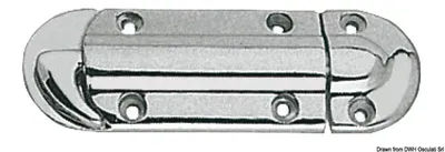 Produktbild von Türstopper mit Feder aus verchromtem Messing – für Boot und Yacht – Osculati 38.189.01