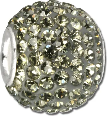 Produktbild von SilberDream grau Shiny Zirkonia Damen Schmuck 925 Silber Bead GSB202