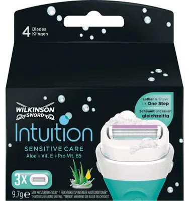 Obrázek produktu pro Čepele Wilkinson Sword Intuition Naturals 3 kusy v balení po 2 kusech