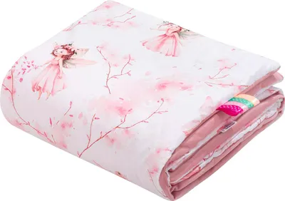 Produktbild von Little Fairy & Smokey Pink Soft Velvet Babydecke 75x100cm