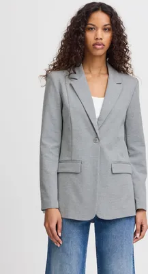 Produktbild von Ichi IHKATE Damen Blazer Jackenblazer Anzugsjacke mit 1-Knopf-Form Klapptaschen Reverskragen leicht elastisch Regular fit