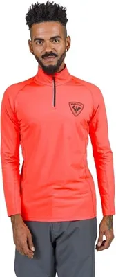 Productafbeelding van Rossignol New Hero Classique fleecejas met halve rits, rood, maat XL, voor heren, kleur rood, maat XL