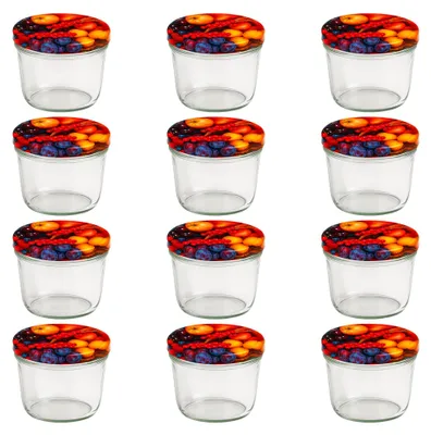 Produktbild von 12x Einmachgläser 230 ml mit Deckel