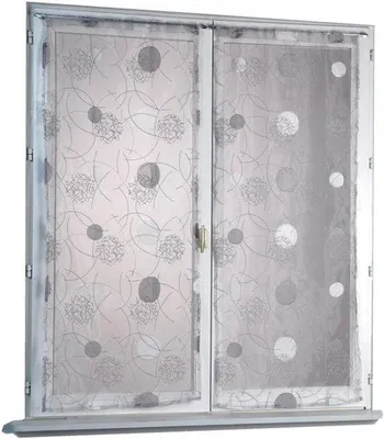 Immagine prodotto di Tende da finestra ricamate - 60 x 120 cm - Grigio