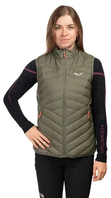 Zdjęcie produktu dla Kamizelka trekkingowa puchowa damska Salewa Brenta RDS Down Women zielona 36_S
