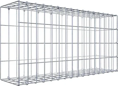 Produktbild von Anbaugabione Typ 2 80 cm x 40 cm x 20 cm, Maschenweite 5 cm x 10 cm, C-Ring