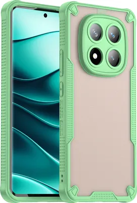 Image de Coque de protection pour Xiaomi Redmi Note 14 Pro+ 5G, dos mat translucide, étui TPU Vert