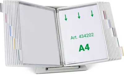 Produktbild von tarifold Sichttafelsystem 434202 DIN A4 weiß mit 20 St. Sichttafeln, 1 St.