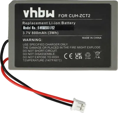 Produktbild von vhbw Akku kompatibel mit Sony CUH-ZCT1E, CUH-ZCT1H, CUH-ZCT1, CUH-ZCT1U, CUH-ZCT1J, CUH-ZCT1K, CUH-ZCT1M Controller (800 mAh, 3,7 V, Li-Ion)