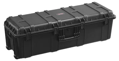 Zdjęcie produktu dla VEVOR 5.5 cu. ft. twarda walizka na każdą pogodę, wodoodporna twarda walizka o dużej pojemności, wodoodporna osłona IP67 dla dużych urządzeń, czarna
