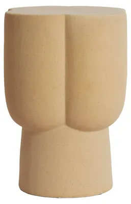 Immagine prodotto di Light & Living JUNTO tavolino in Vetroceramica opaca sabbia – Ø34,5x45 cm